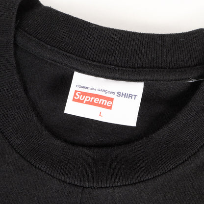 ×COMME des GARCONS SHIRT スプリット BOXロゴ Tシャツ(Split Box Logo Tee)