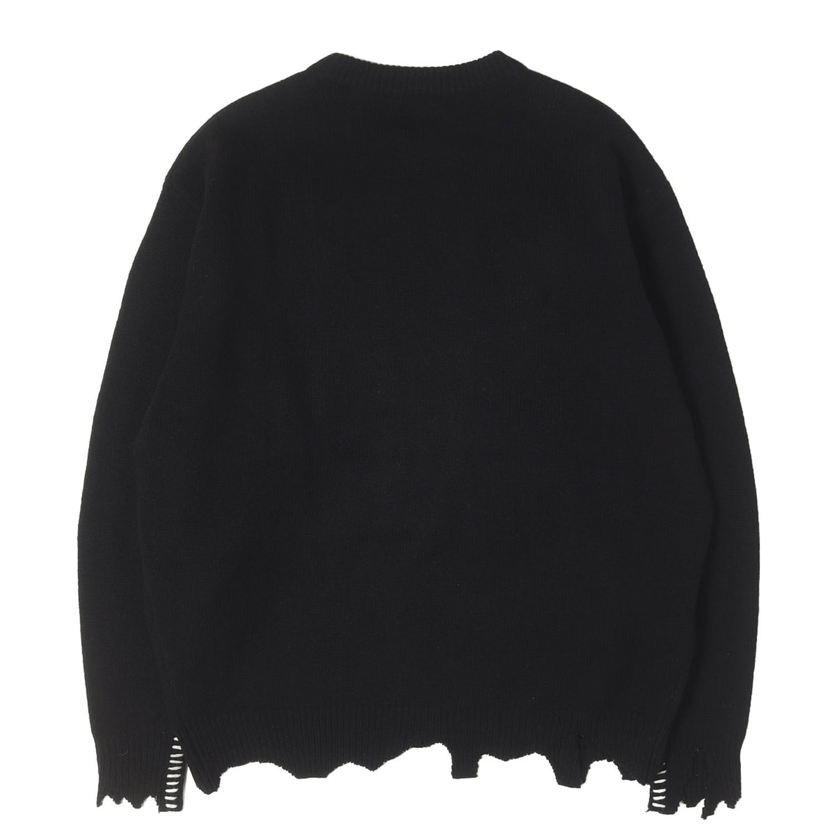 22AW ダメージ加工 CLFロゴ オーバーサイズ ウールニット(KNIT / CLF)