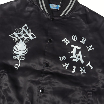 24SS ×BORN X RAISED サテン スタジャン(BR_SATIN JACKET)