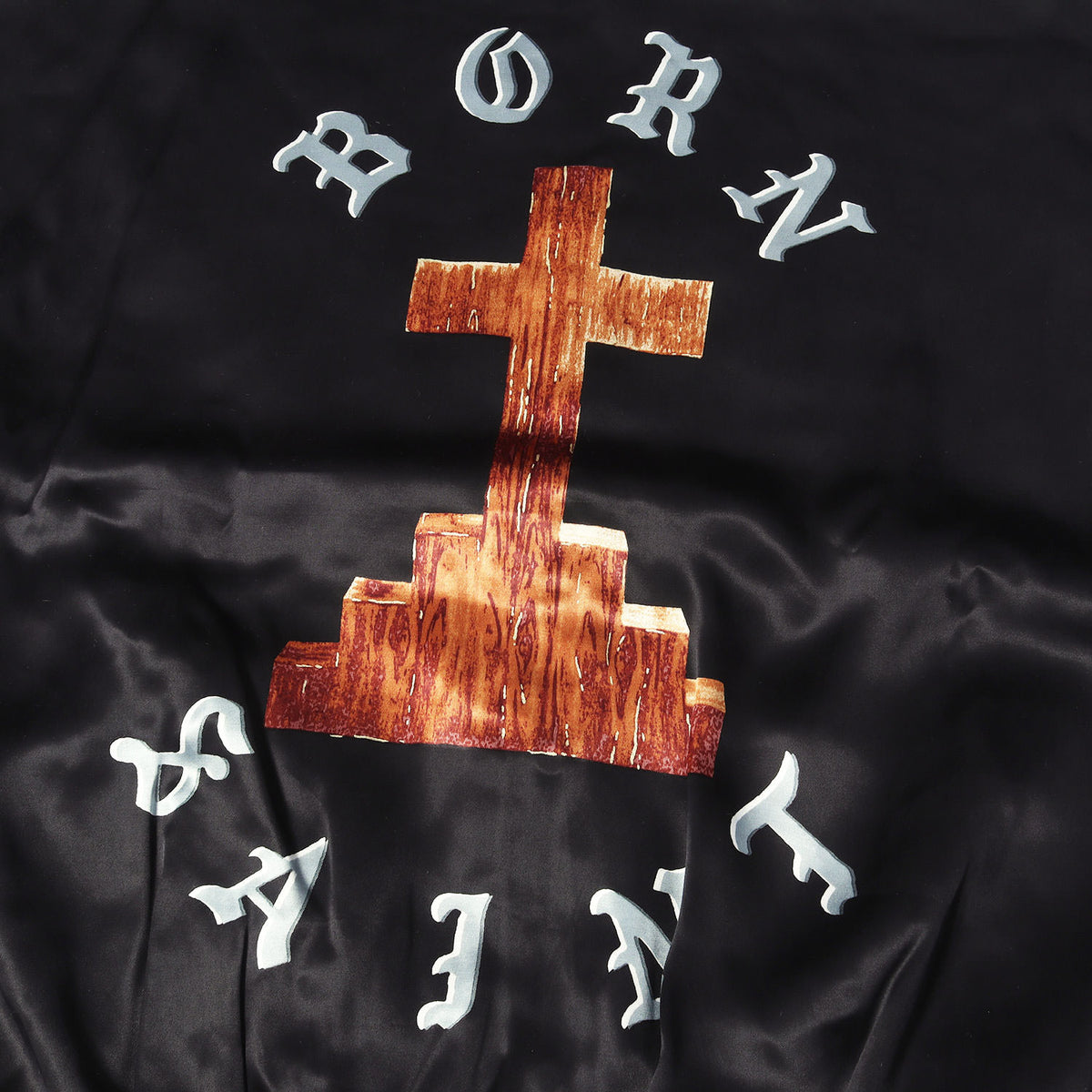 24SS ×BORN X RAISED サテン スタジャン(BR_SATIN JACKET)