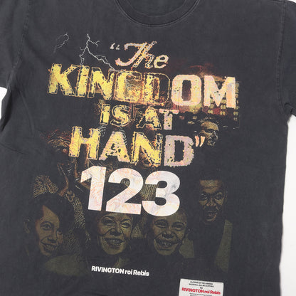 ヴィンテージ加工 グラフィック オーバーサイズ Tシャツ(KINGDOM AT HAND T-SHIRT)
