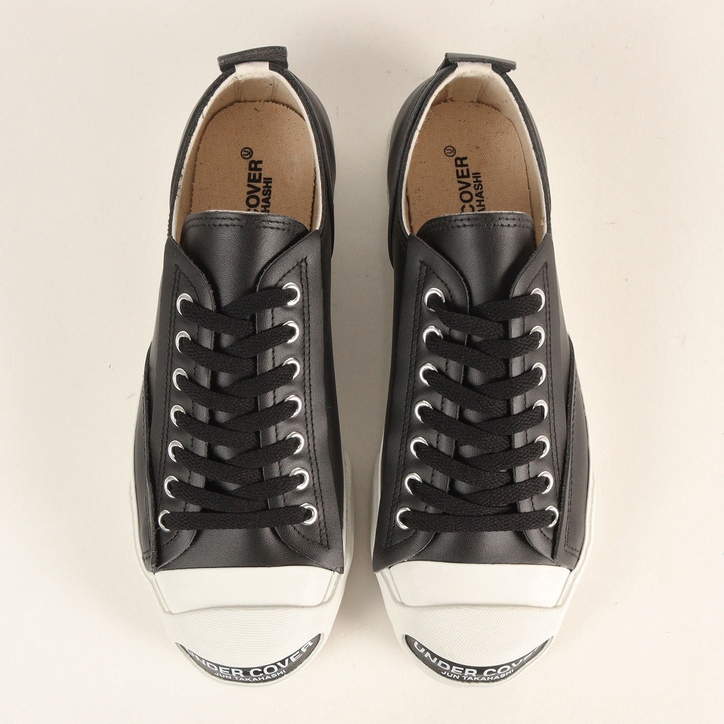トゥーロゴ ジャックパーセル型 レザー スニーカー(TOE LOGO LEATHER SNEAKERS)