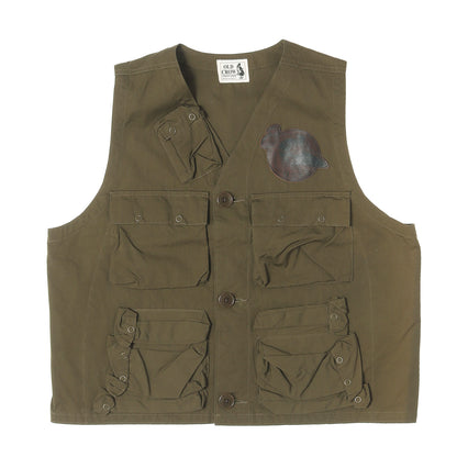 レザーパッチ付き C-1 ミリタリーベスト(OLDROD C - VEST)