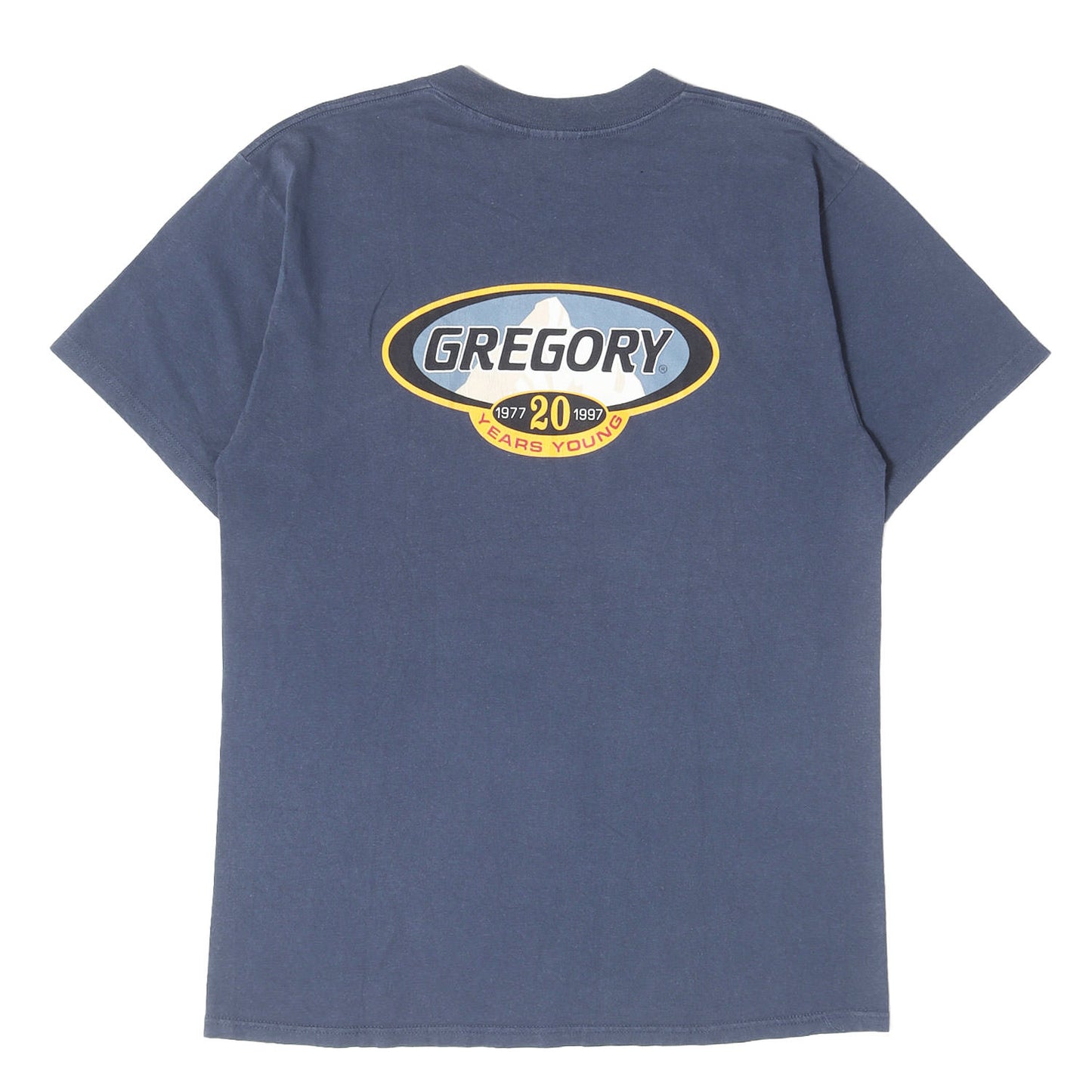 [Goodフェード] 90s 20周年記念 両面プリント ロゴマーク Tシャツ メキシコ製