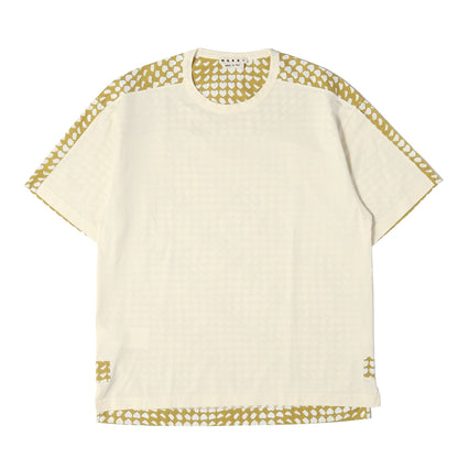 20AW ハートデザイン 切替し クルーネック Tシャツ