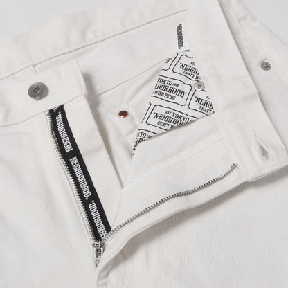 23SS ストレッチ スキニー ホワイトデニムパンツ(SKINNY DENIM PANTS)