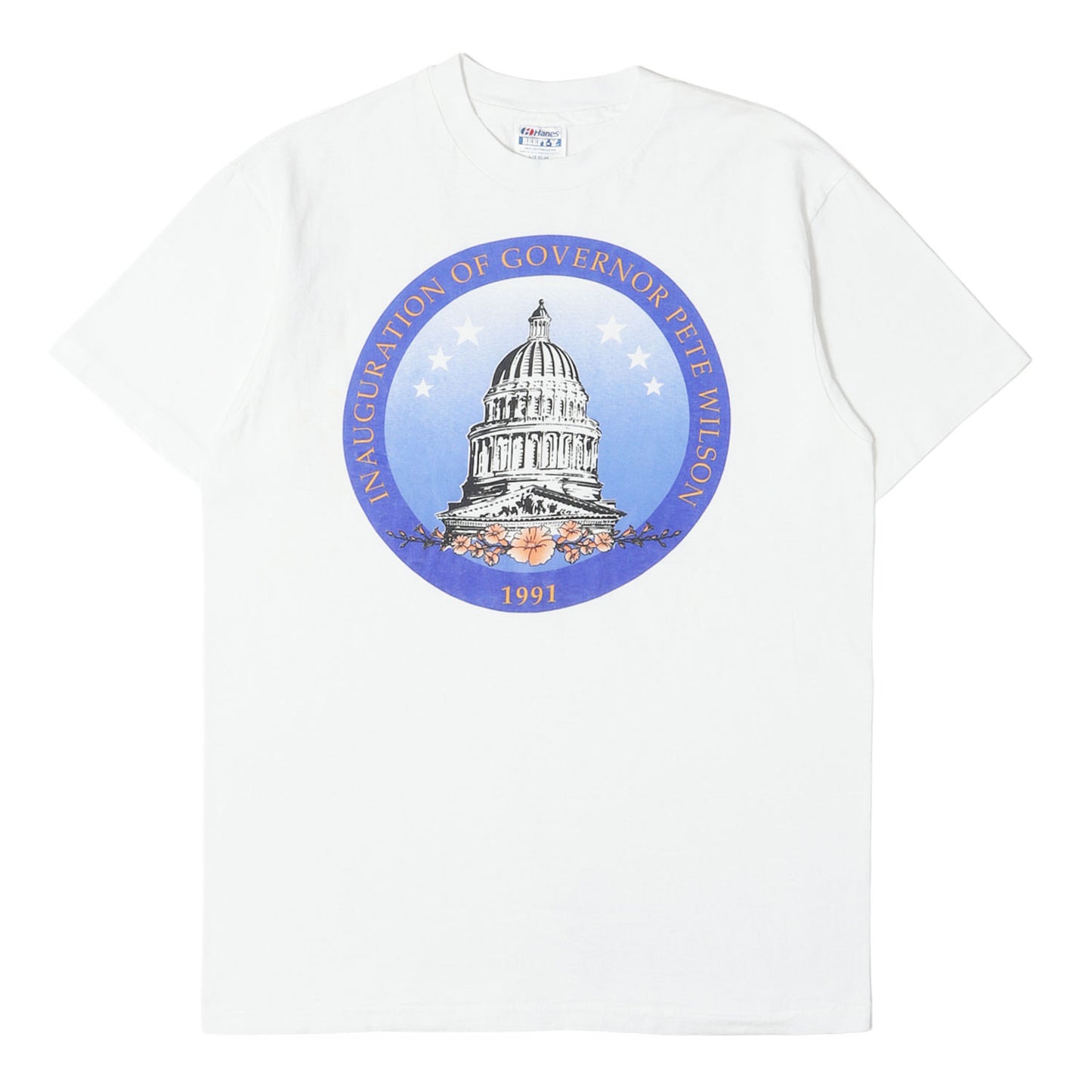 90s ピート・ウィルソン カリフォルニア州知事 就任記念 Tシャツ / USA製 Hanes
