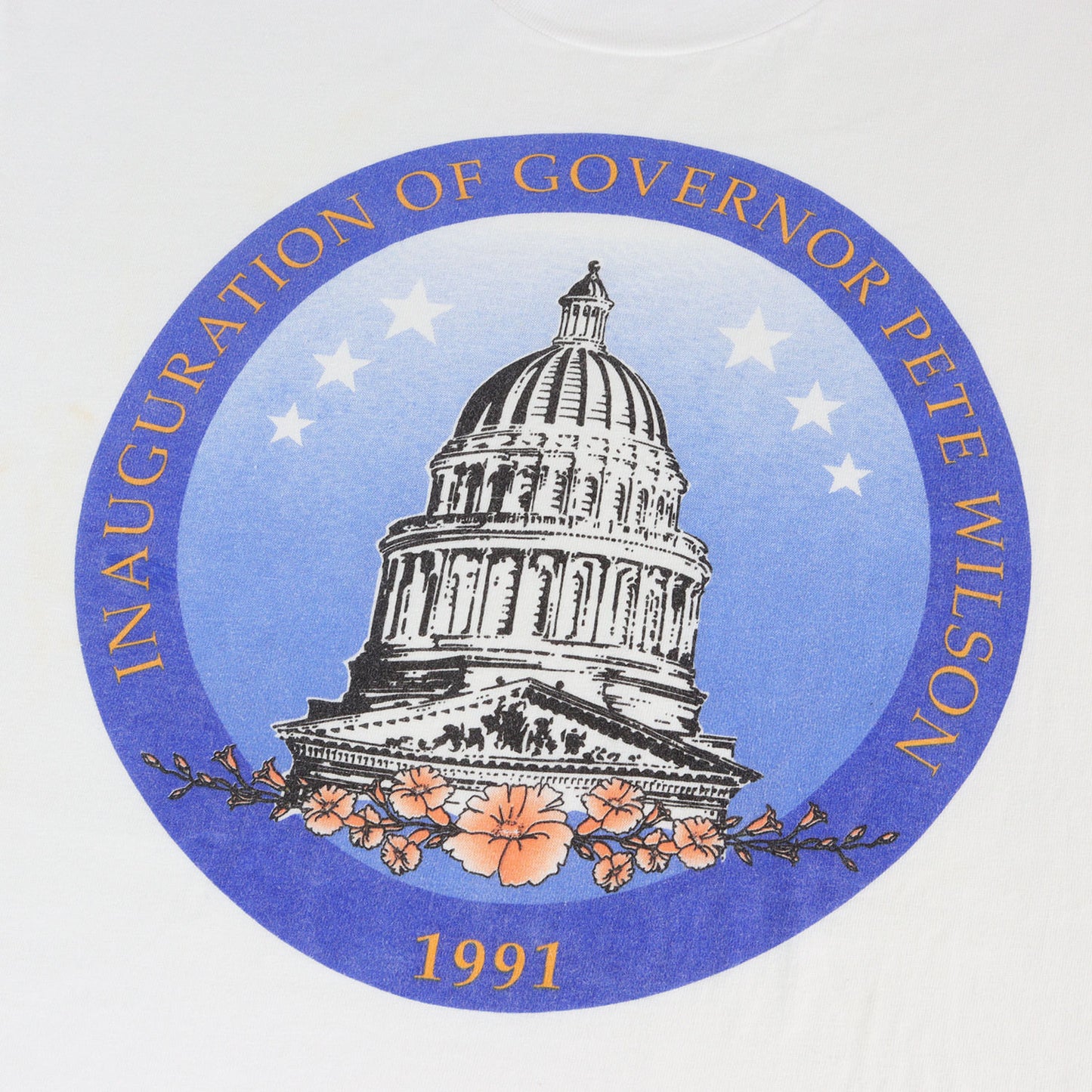 90s ピート・ウィルソン カリフォルニア州知事 就任記念 Tシャツ / USA製 Hanes