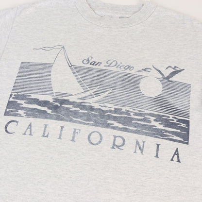 90s カリフォルニア 染み込みプリント Tシャツ / メキシコ製 ALSTYLE