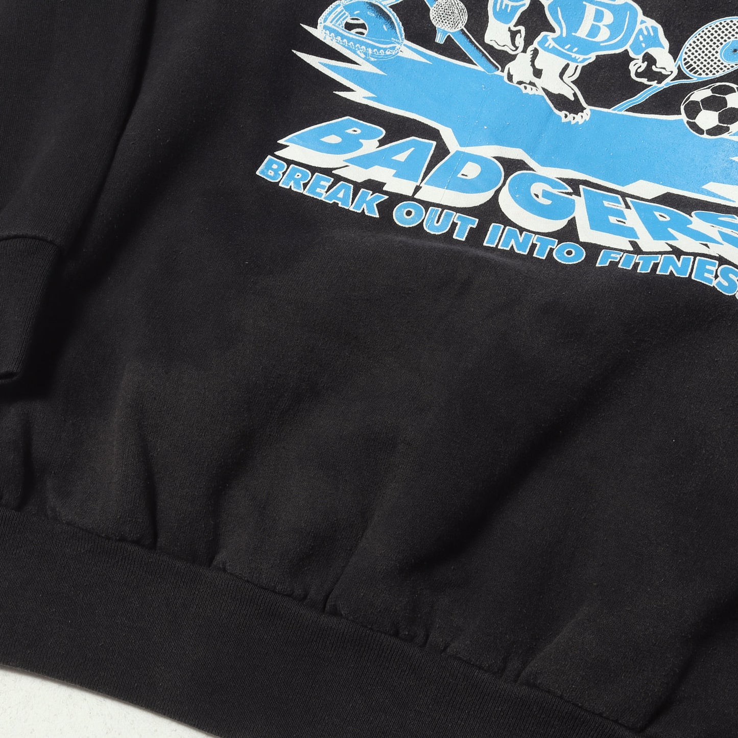 90s BADGER カレッジプリント クルーネック スウェット / メキシコ製 Hanes