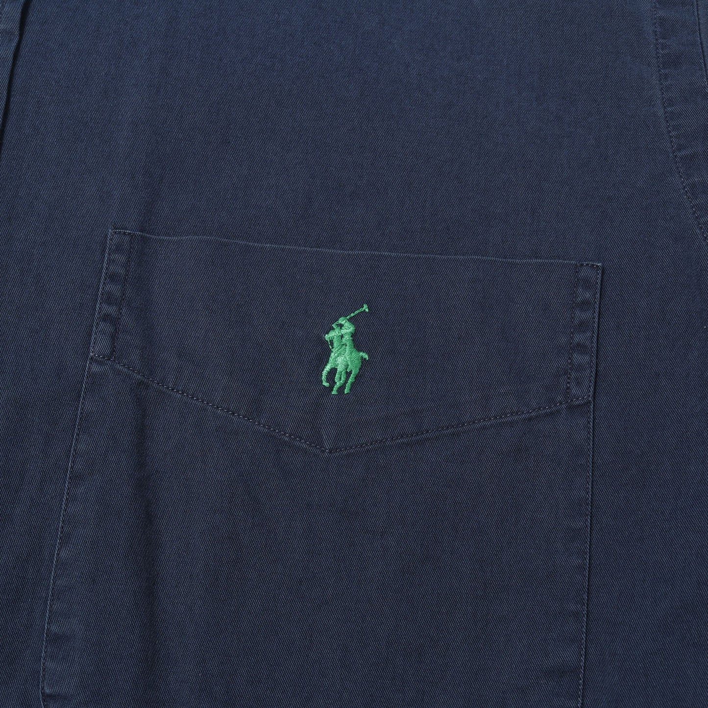 90s ワンポイント刺繍 コットン BD 半袖 ボタンシャツ (BLAKE) RALPH LAUREN