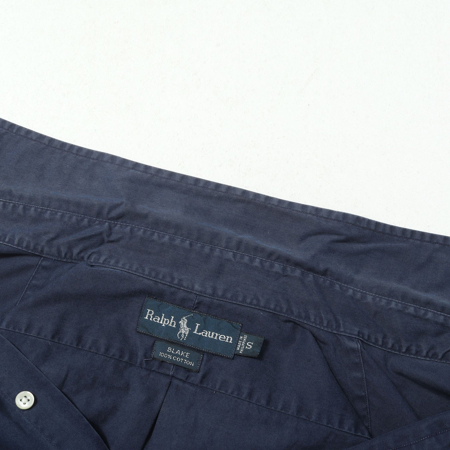 90s ワンポイント刺繍 コットン BD 半袖 ボタンシャツ (BLAKE) RALPH LAUREN