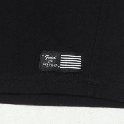 ×Fender 星条旗ロゴ プリント Tシャツ