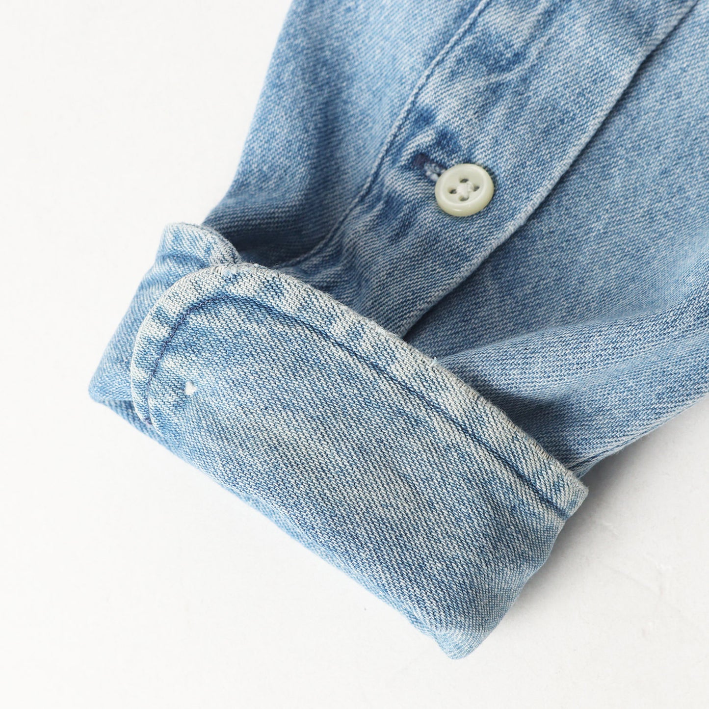 [希少 人気モデル] 90s ワンポイント刺繍 デニム BD ボタンシャツ (BIG SHIRT) RALPH LAUREN
