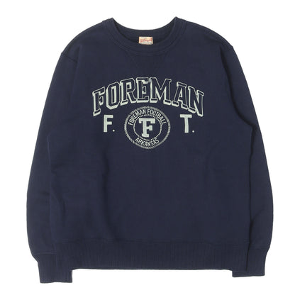 カレッジロゴ 両V 針抜きリブ スウェット (FOREMAN FOOTBALL ARKANSAS)