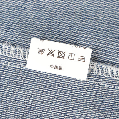 ノーカラー エンジニア デニムジャケット