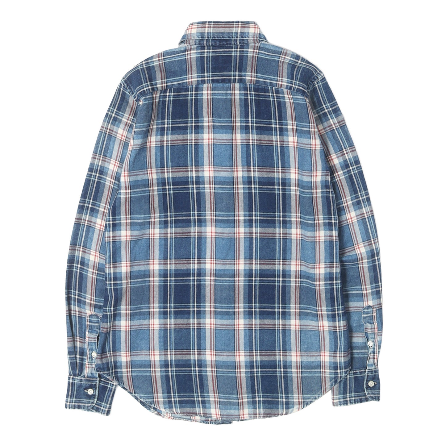 [現行モデル] ブリーチ加工 インディゴチェック BD シャツ RALPH LAUREN