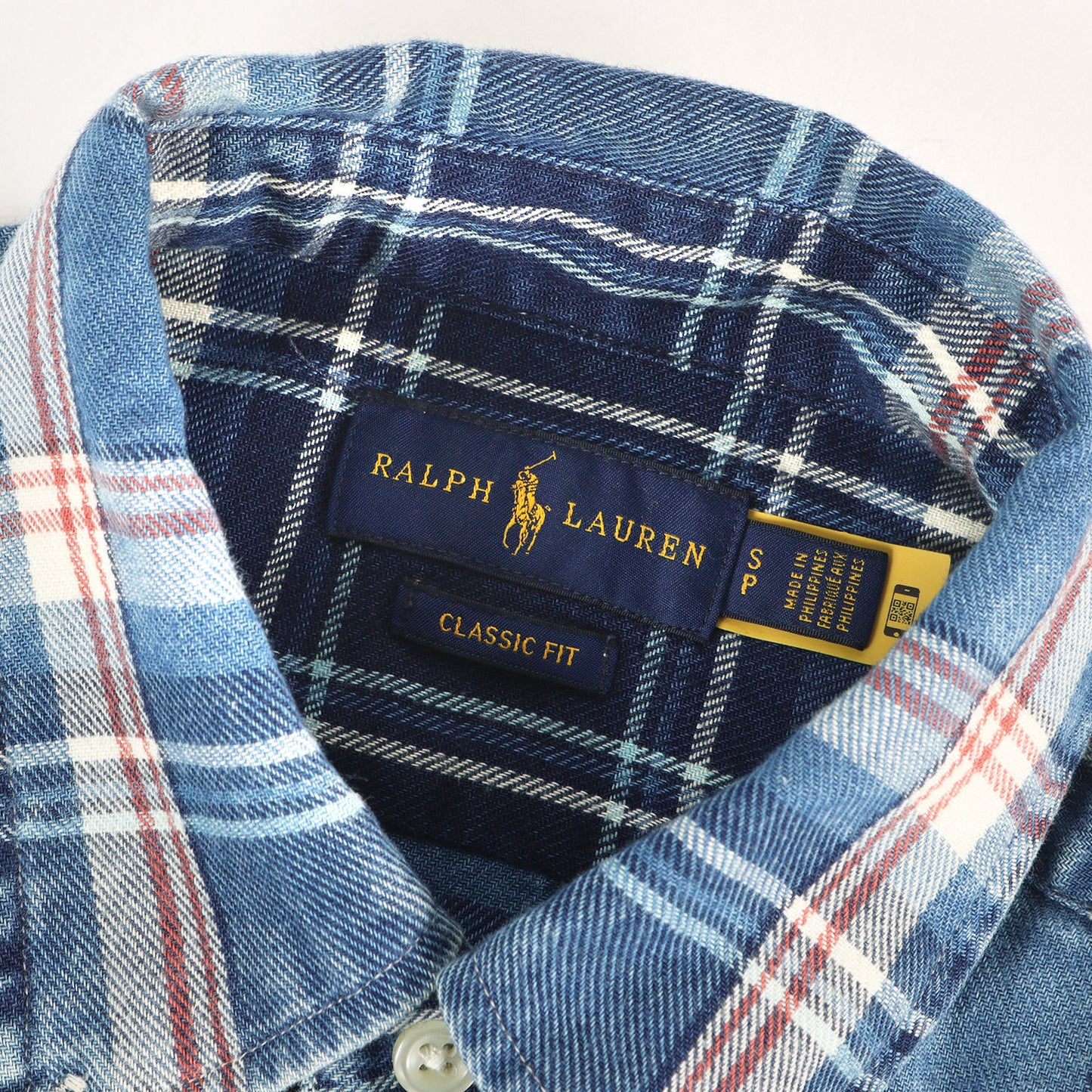 [現行モデル] ブリーチ加工 インディゴチェック BD シャツ RALPH LAUREN