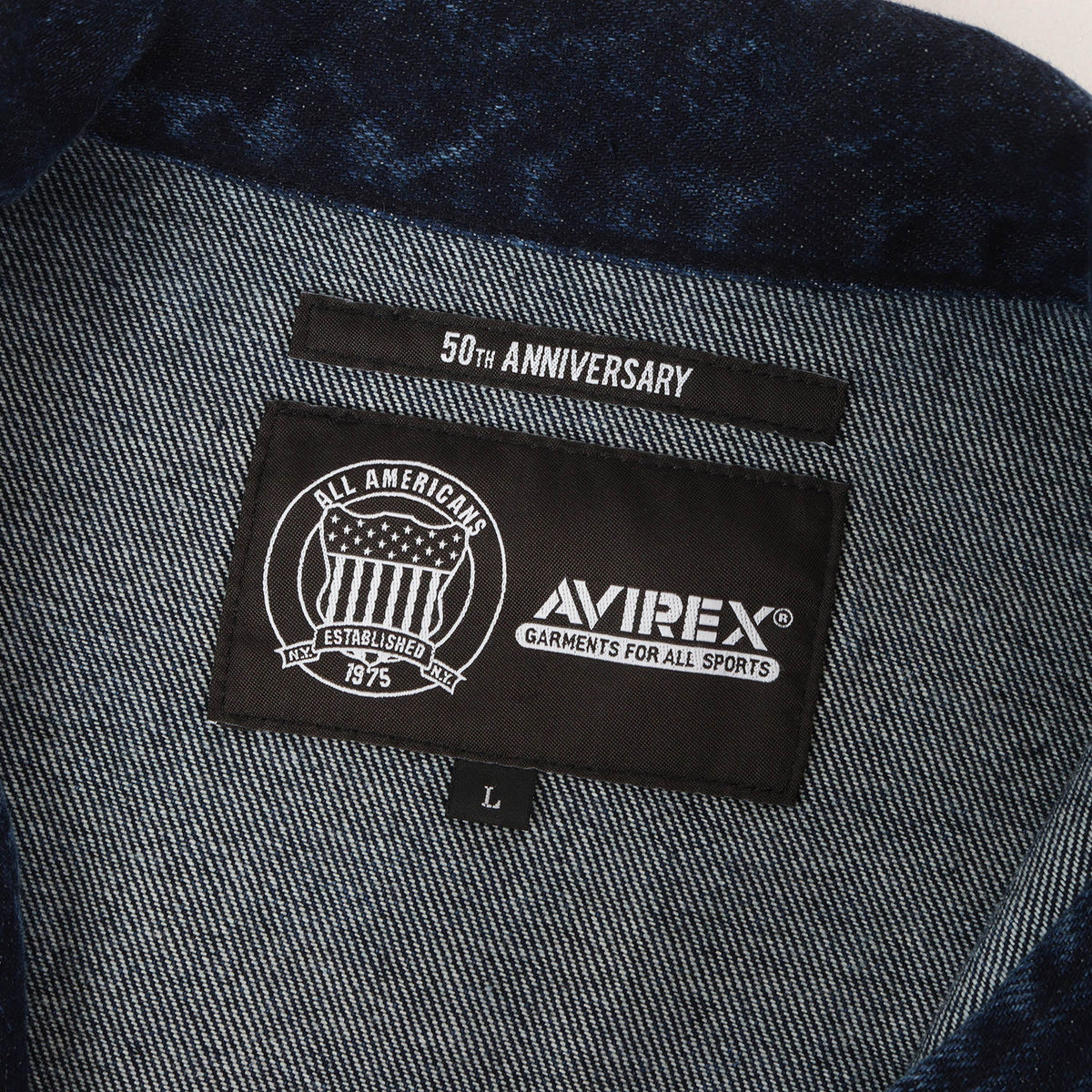 25AW 50周年記念 レザーパッチ ジップ デニムジャケット (50TH LEATHER PATCH DENIM JACKET)