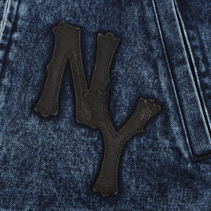 25AW 50周年記念 レザーパッチ ジップ デニムジャケット (50TH LEATHER PATCH DENIM JACKET)