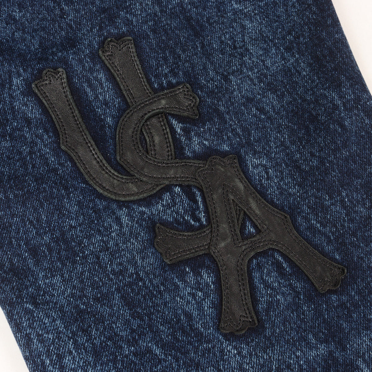 25AW 50周年記念 レザーパッチ ジップ デニムジャケット (50TH LEATHER PATCH DENIM JACKET)