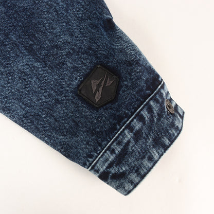 25AW 50周年記念 レザーパッチ ジップ デニムジャケット (50TH LEATHER PATCH DENIM JACKET)