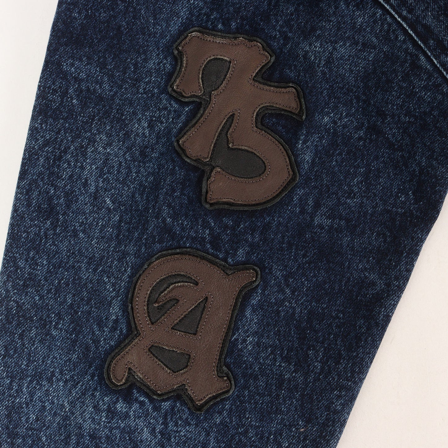 25AW 50周年記念 レザーパッチ ジップ デニムジャケット (50TH LEATHER PATCH DENIM JACKET)