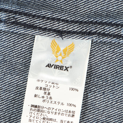 25AW 50周年記念 レザーパッチ ジップ デニムジャケット (50TH LEATHER PATCH DENIM JACKET)