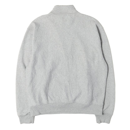 22AW ストックロゴ刺繍 ハーフジップ スウェット(Stock Logo Mock)