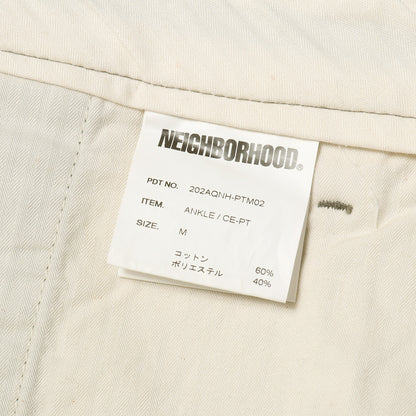 20AW 1タック アンクルカット チノパンツ(ANKLE / EC-PT)
