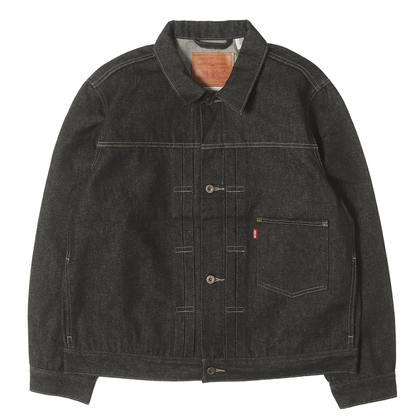 [リーバイスプレミアム] 大戦 1st タイプ 先染めブラック デニムジャケット (1st Type Trucker Jacket) 005Z7-0000