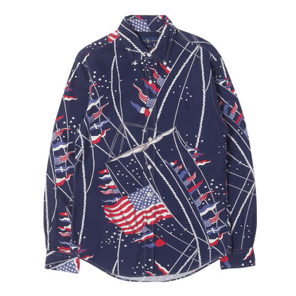 [現行モデル] 国旗総柄 オックスフォードコットン BD シャツ RALPH LAUREN