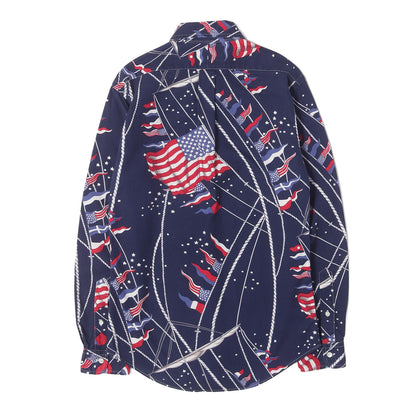 [現行モデル] 国旗総柄 オックスフォードコットン BD シャツ RALPH LAUREN
