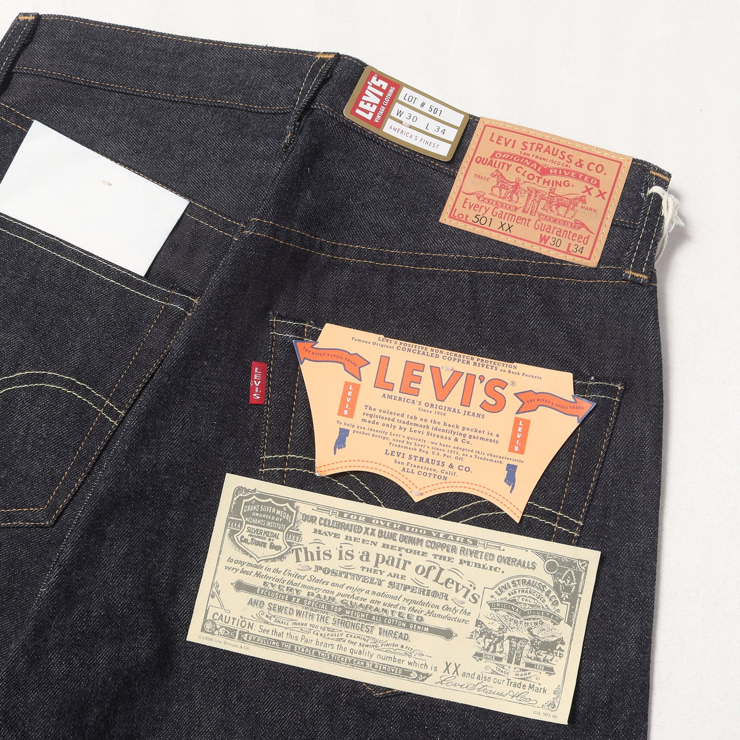 [希少 デッドストック] 1955年復刻 501XX デニムパンツ / USA製 50155-0040