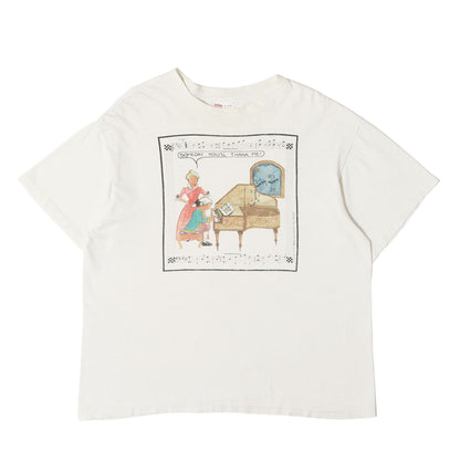 [雰囲気抜群] 90s More Than A Card Inc モーツァルト イラスト Tシャツ / USA製 SOF TEE
