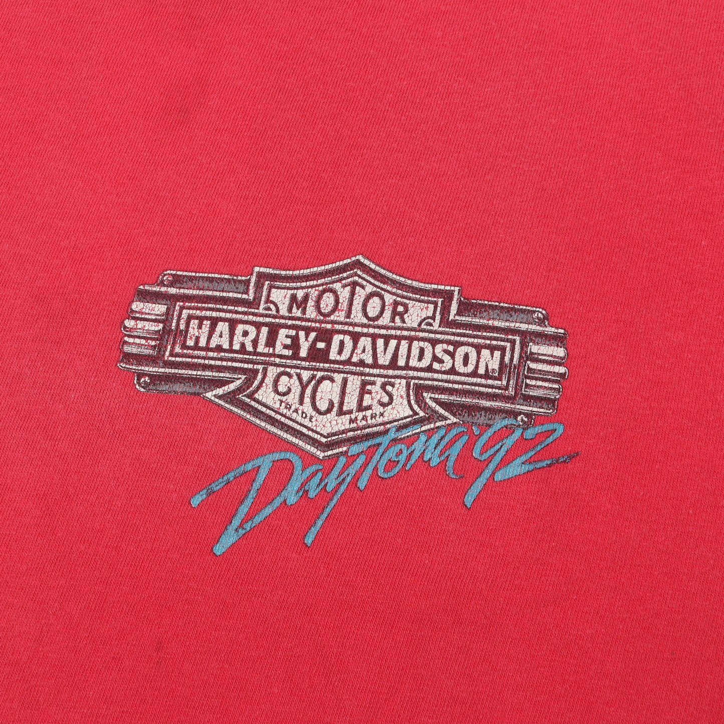 90s 両面プリント Daytona Bike Week 92 シールドエンブレム Tシャツ / USA製 Hanes