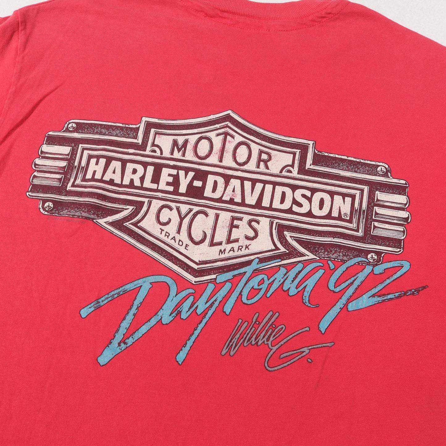 90s 両面プリント Daytona Bike Week 92 シールドエンブレム Tシャツ / USA製 Hanes