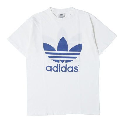 [著名人着用モデル] 90s トレフォイル ビッグロゴ 両面プリント Tシャツ / USA製 万国旗タグ