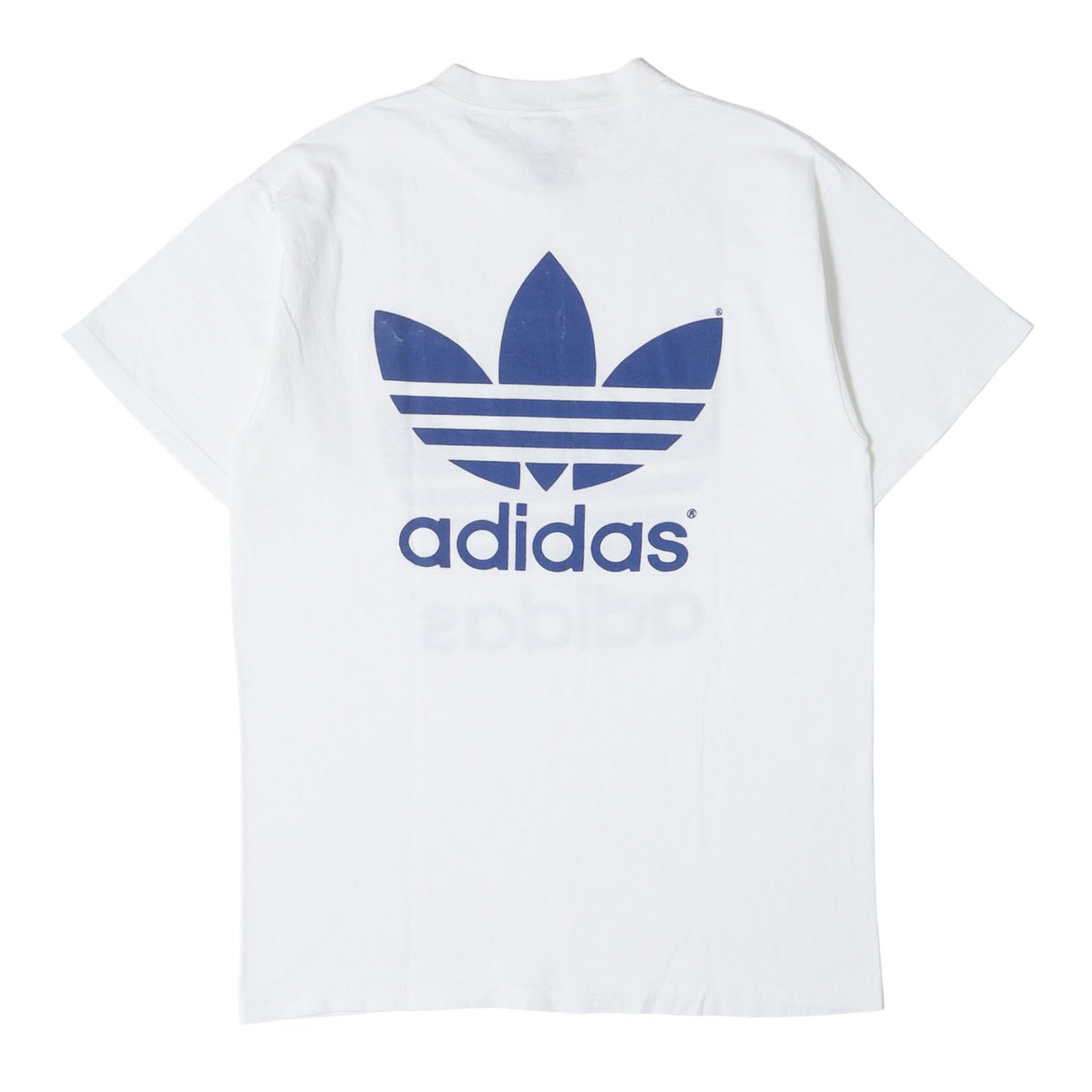 [著名人着用モデル] 90s トレフォイル ビッグロゴ 両面プリント Tシャツ / USA製 万国旗タグ