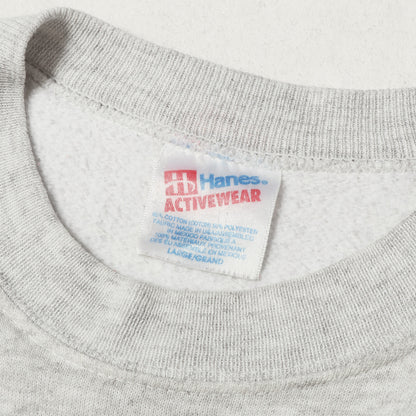 90s カレッジプリント クルーネック スウェット / メキシコ製 Hanes