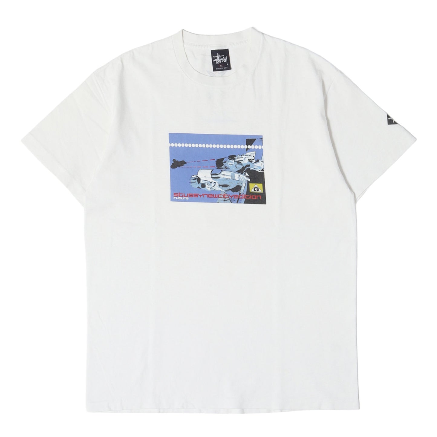 90s OLD STUSSY ×FUTURA ニューヨーク限定 グラフィック Tシャツ(USA製)
