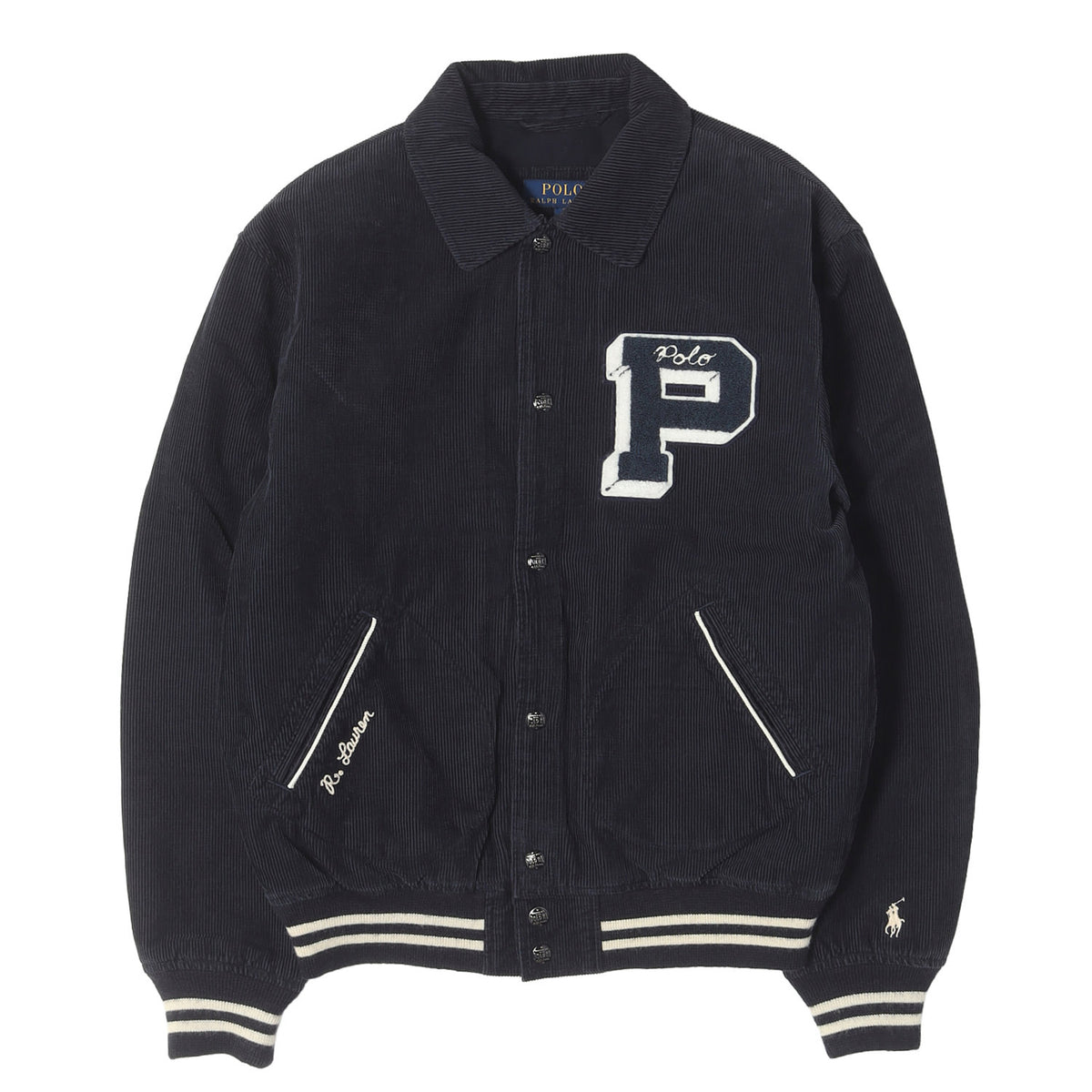 [現行モデル] 25AW Pロゴパッチ コーデュロイ レター ジャケット