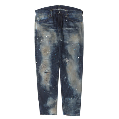 21AW ×fragment design ペンキ&ヴィンテージ加工 デニムパンツ(DAMAGE DENIM PANTS)