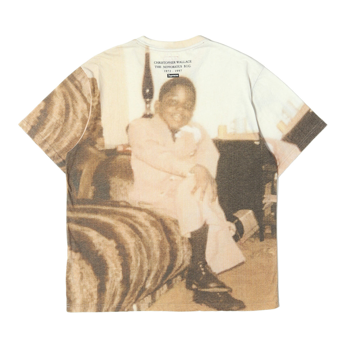 21SS ×The Notorious B.I.G. 全面プリント Tシャツ(Biggie S/S Top)