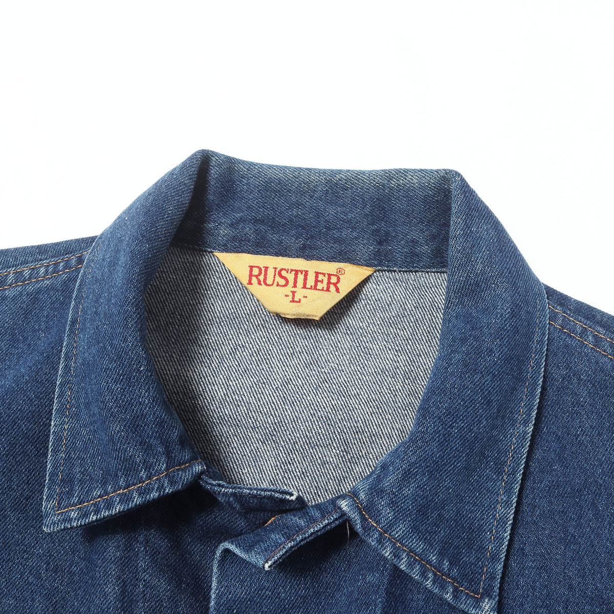 [濃紺 Goodコンディション] 80s - 90s トラッカー デニムジャケット USA製 RUSTLER