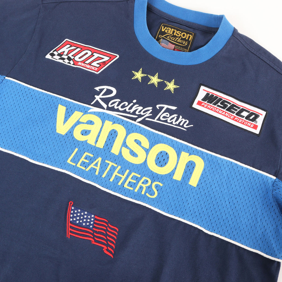 26SS ×vanson メッシュコンビ ロングスリーブ Tシャツ(L/S Top)
