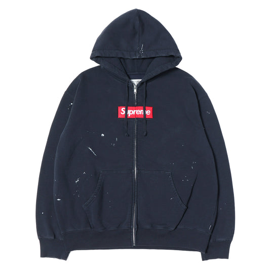 26SS ×MM6 Maison Margiela BOXロゴ ジップ スウェットパーカー(Box Logo Zip Up Hooded Sweatshirt)