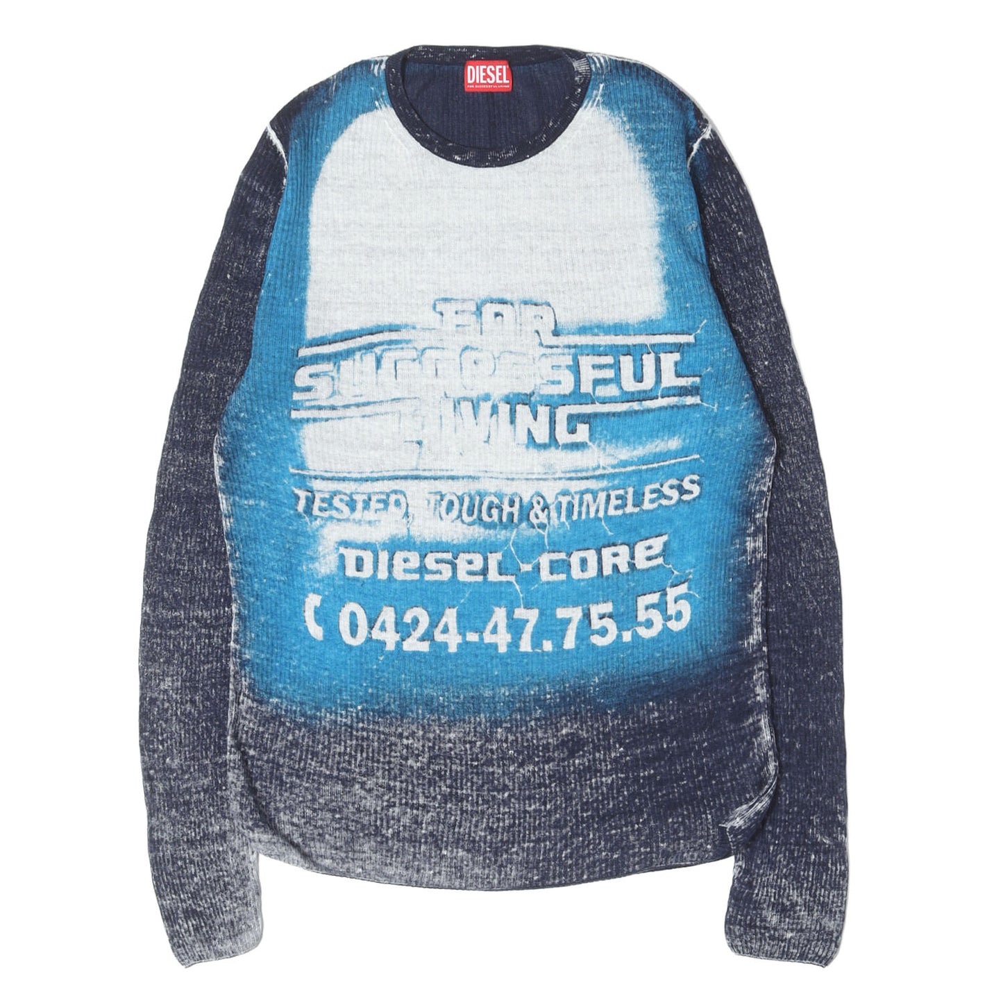 25SS 全面グラフィックプリント サマーニット(K-ROD Linen jumper with logo graphic)