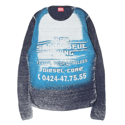 25SS 全面グラフィックプリント サマーニット(K-ROD Linen jumper with logo graphic)