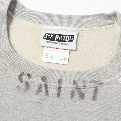 24AW ×Sex Pistols ヴィンテージ加工 スウェット(SP_CREW SWT/QUEEN)